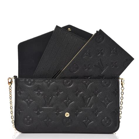 lv black felicie|louis vuitton chain wallet felicie.